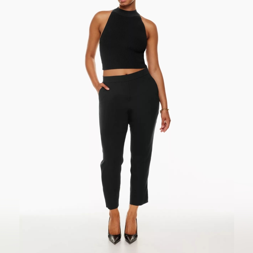Aritzia - Brand New: Babaton - Conan Cropped Pant, Black, Size 2